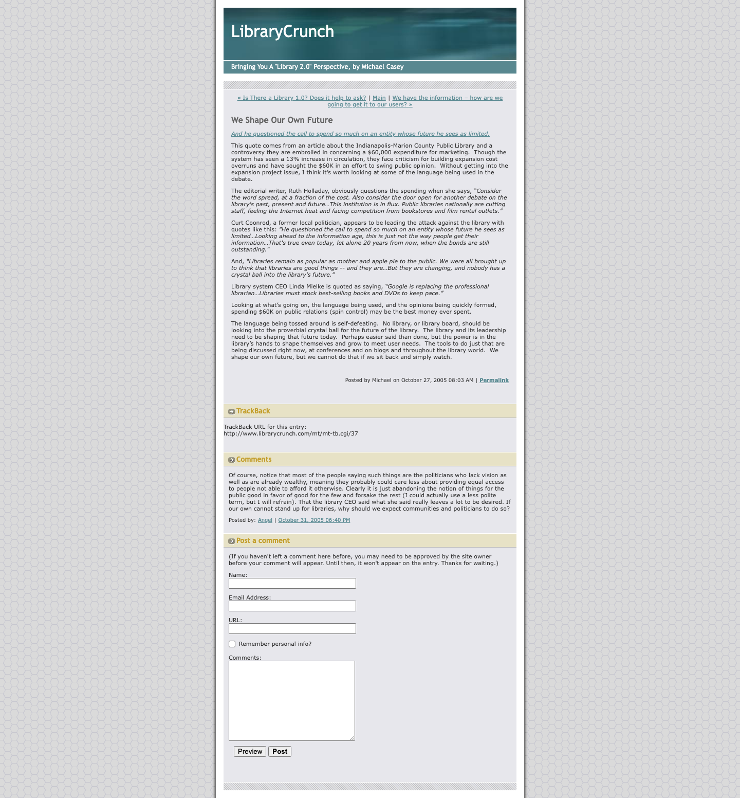 Screenshot preview of We Shape Our Own Future