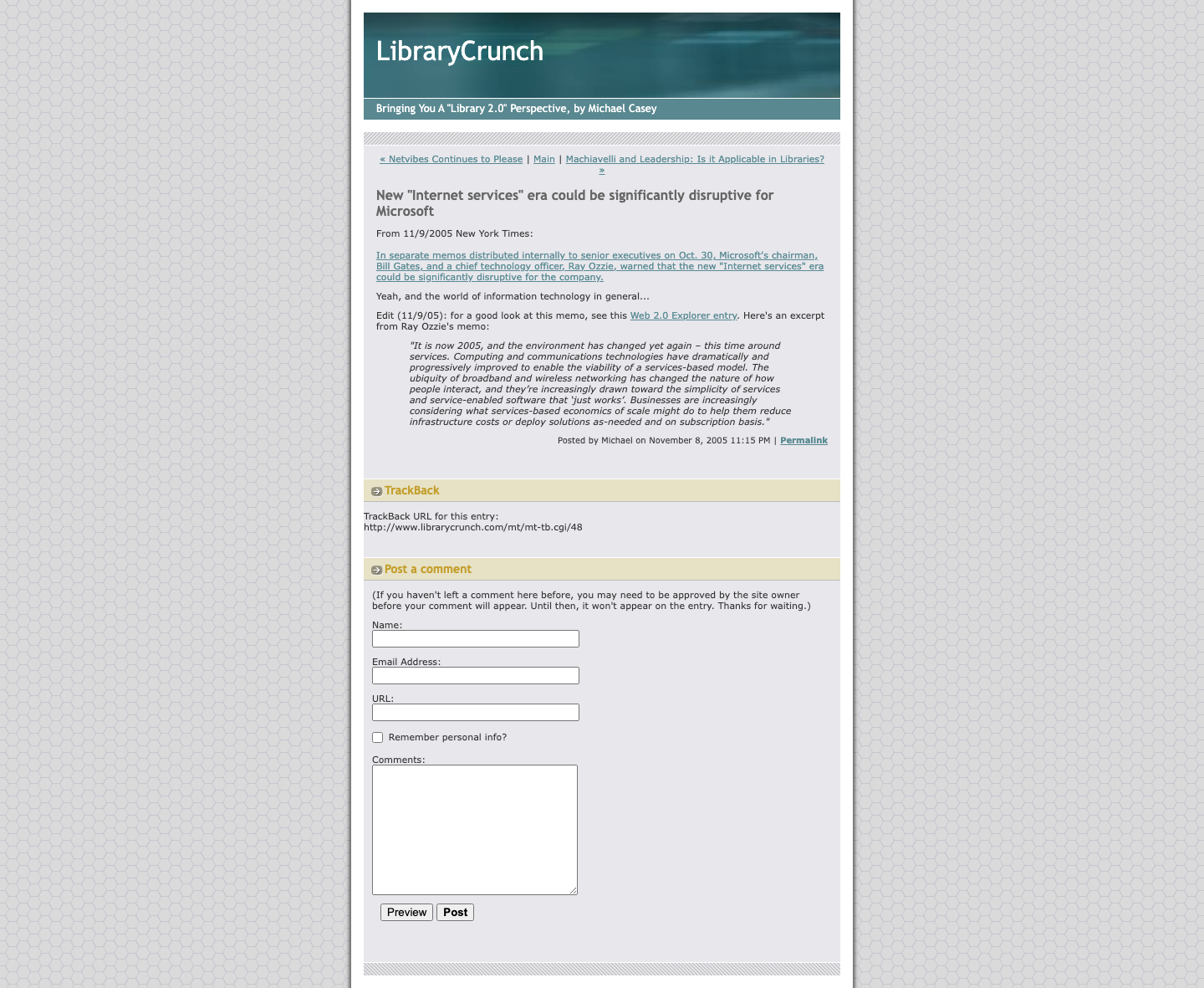 Screenshot preview of New "Internet services" era could be significantly disruptive for Microsoft