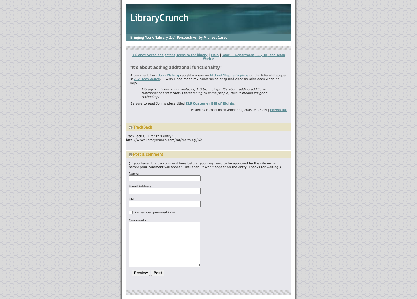 Screenshot preview of "It's about adding additional functionality"