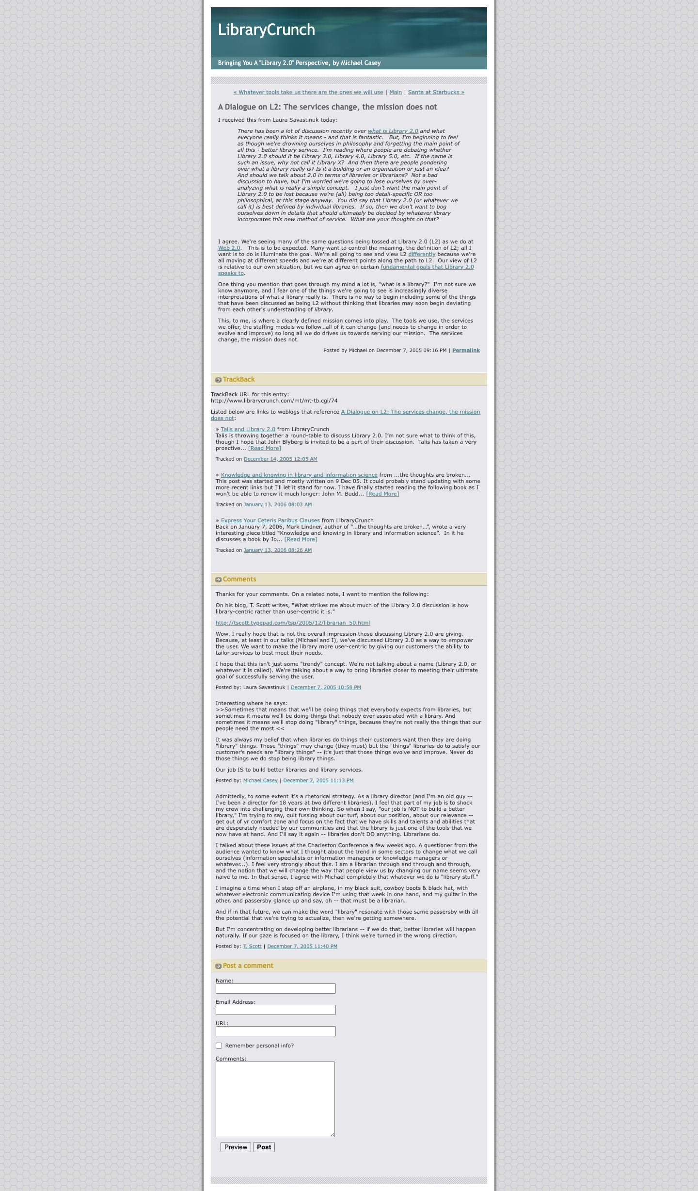 Screenshot preview of A Dialogue on L2: The services change, the mission does not