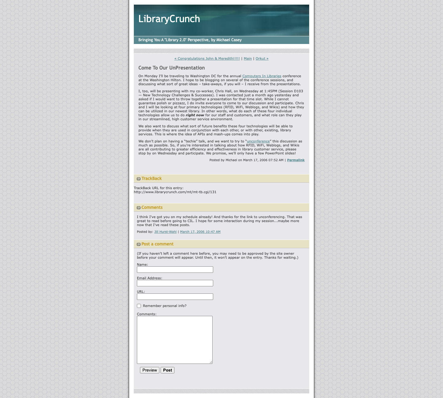 Screenshot preview of Come To Our UnPresentation