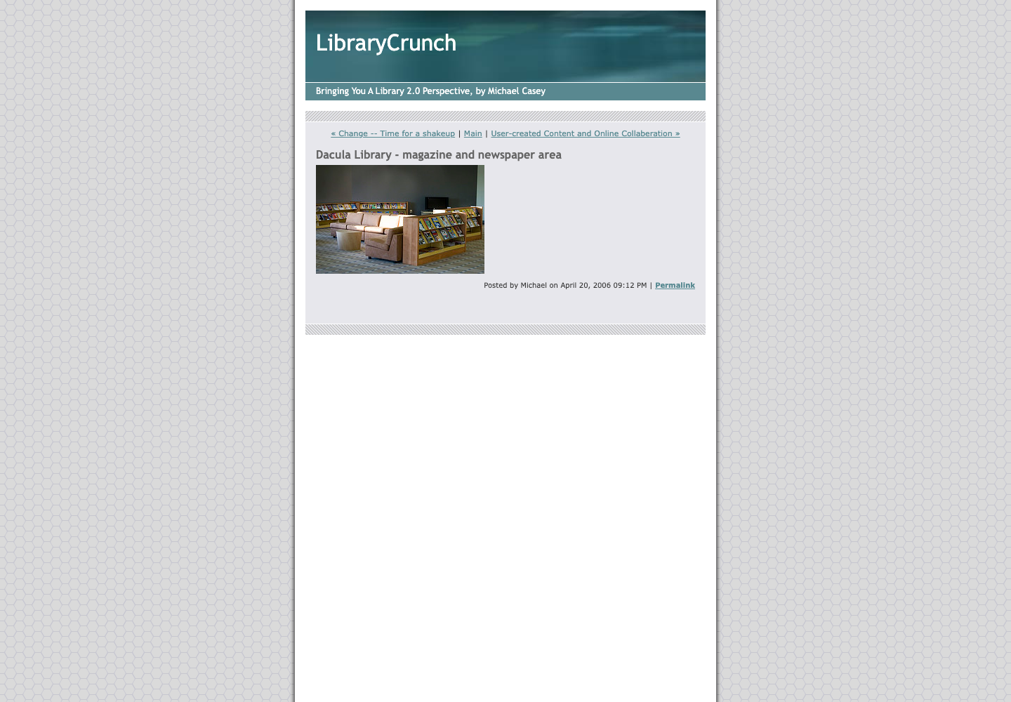 Screenshot preview of Dacula Library - magazine and newspaper area