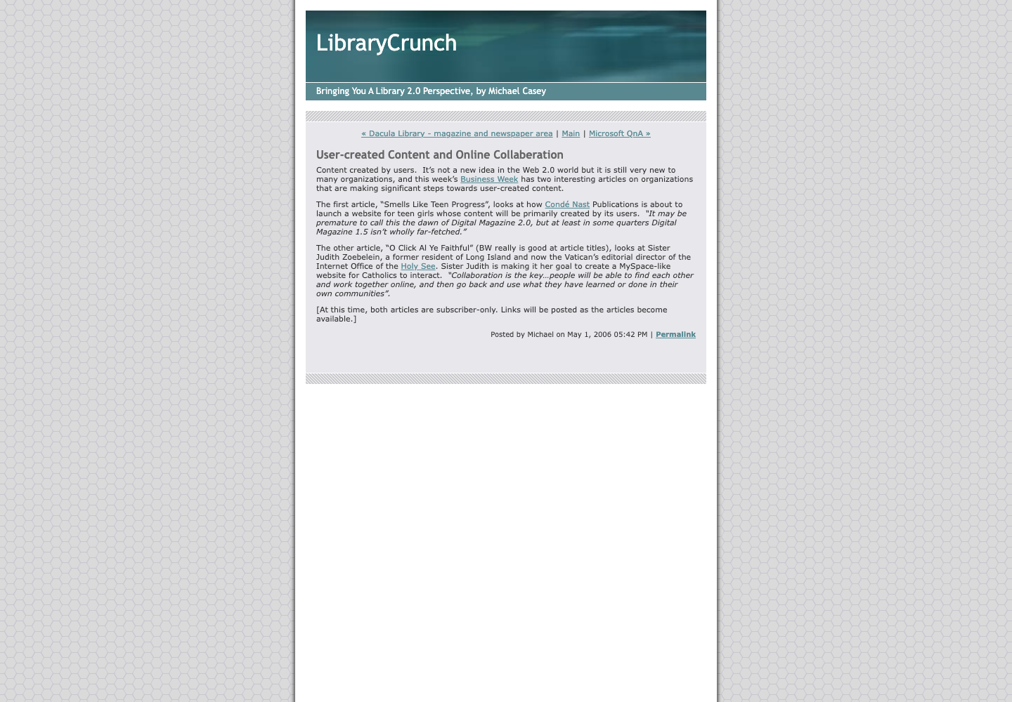 Screenshot preview of User-created Content and Online Collaberation