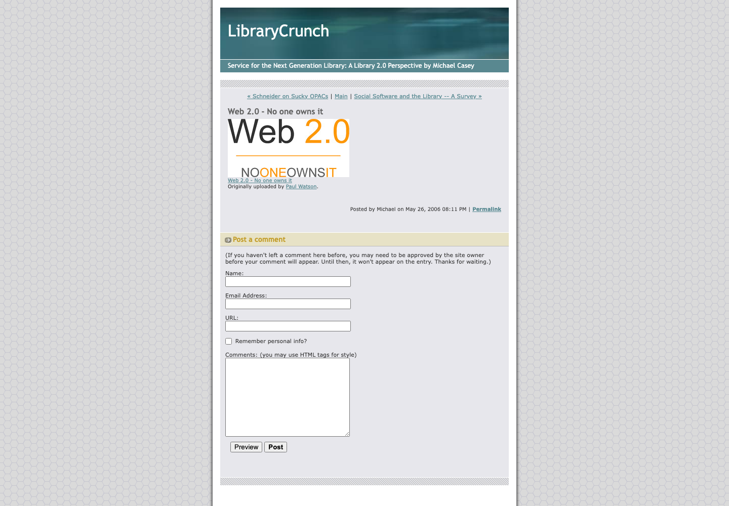 Screenshot preview of Web 2.0 - No one owns it