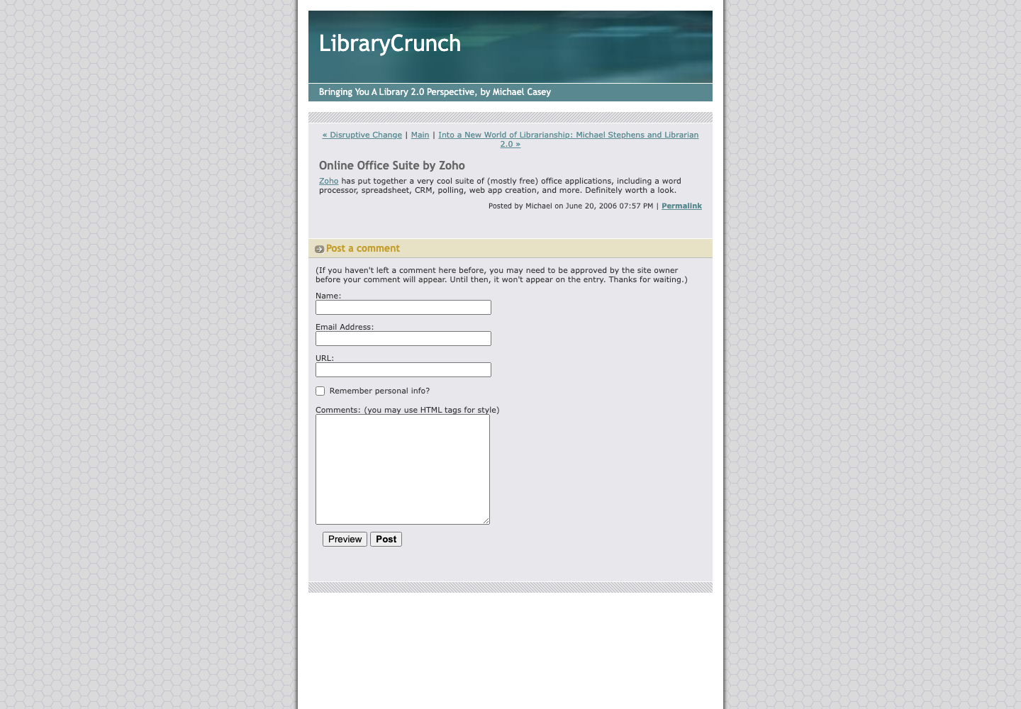 Screenshot preview of Online Office Suite by Zoho