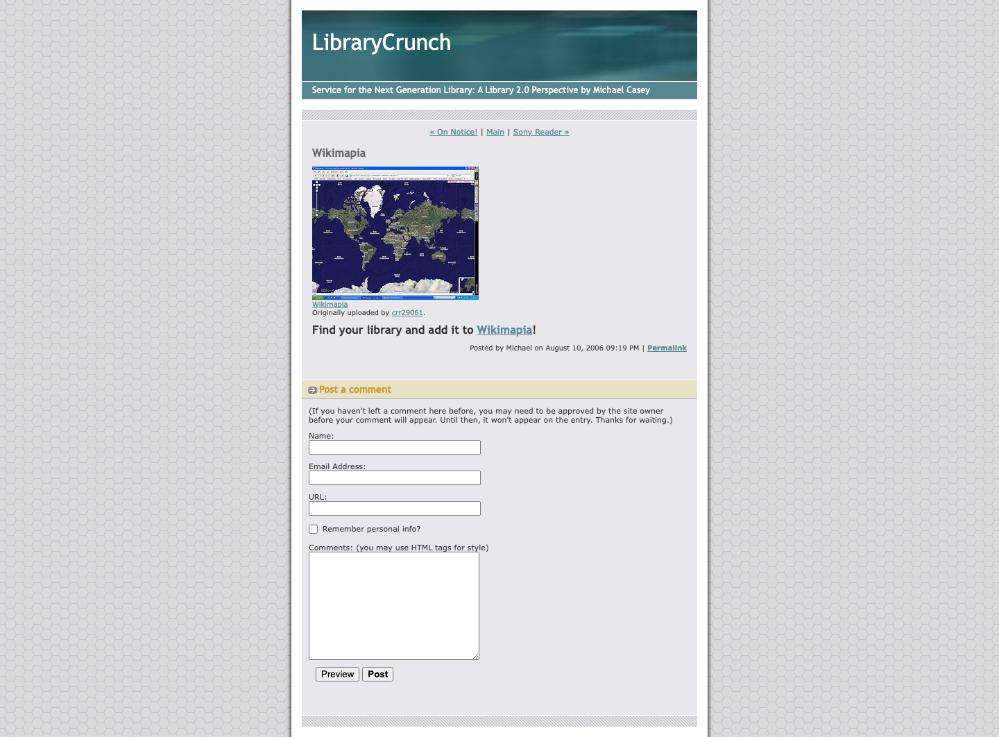 Screenshot preview of Wikimapia