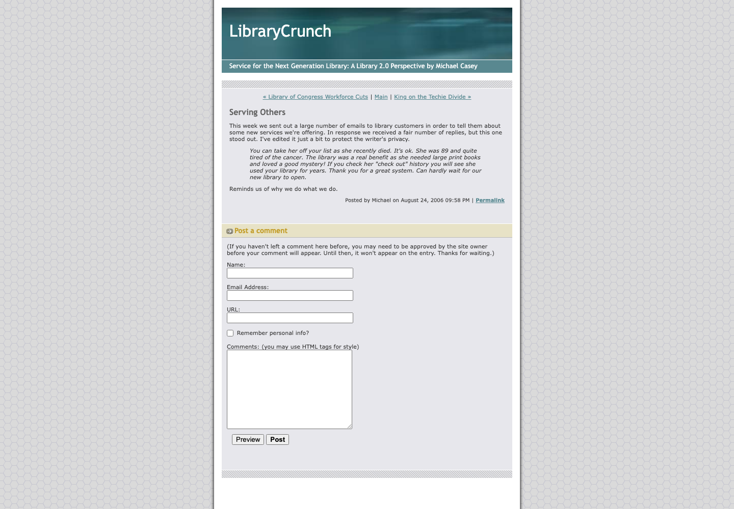 Screenshot preview of Serving Others
