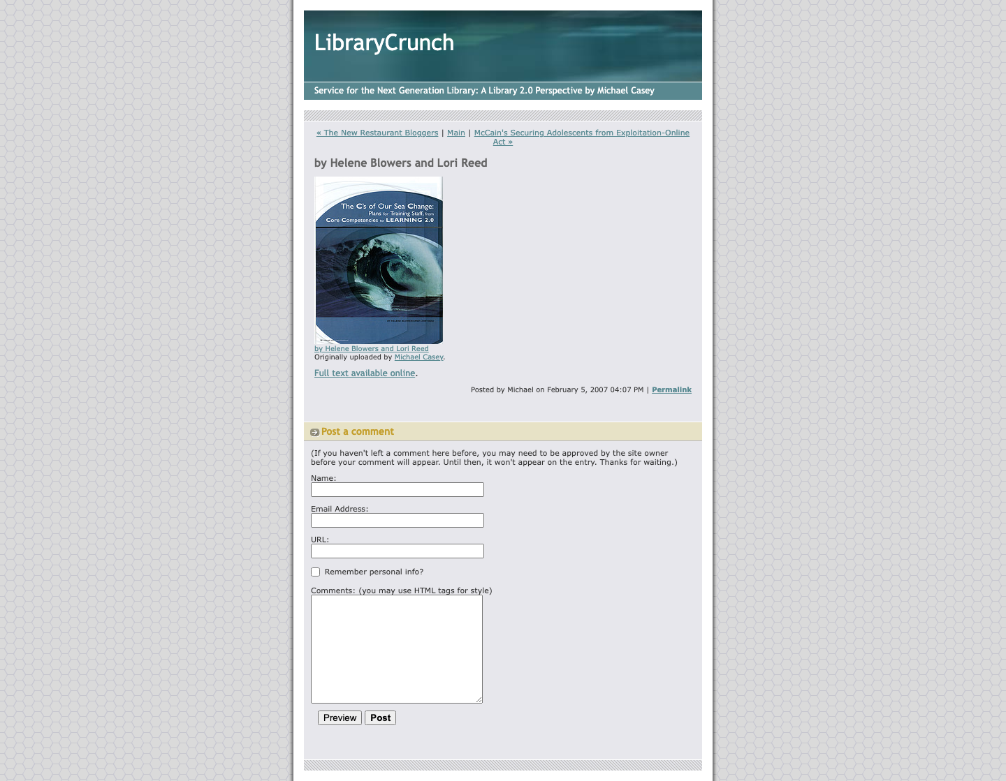 Screenshot preview of by Helene Blowers and Lori Reed
