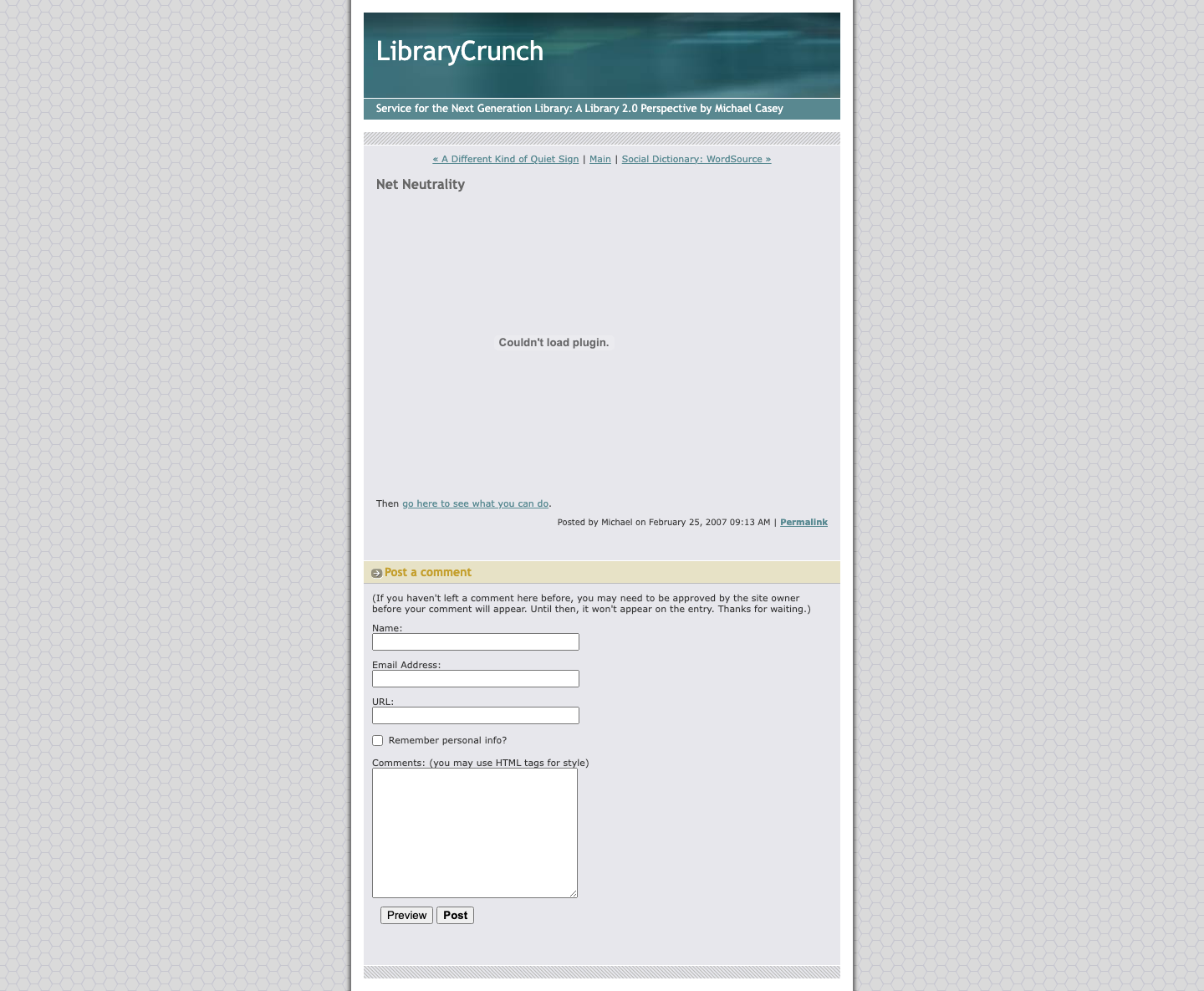 Screenshot preview of Net Neutrality