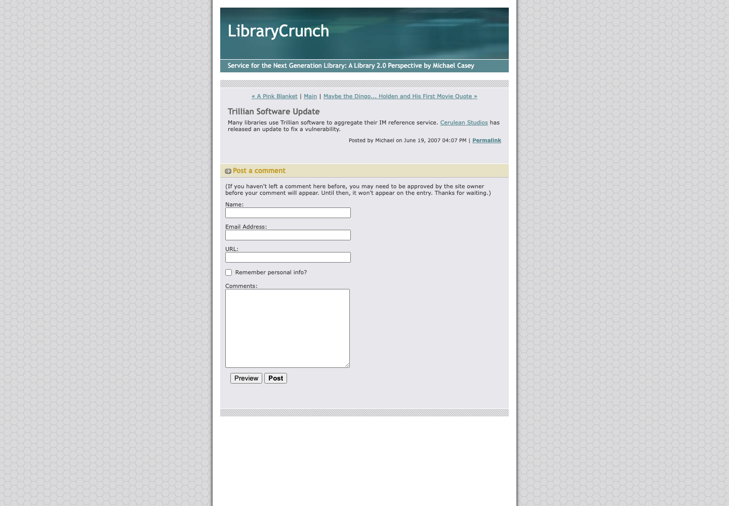 Screenshot preview of Trillian Software Update