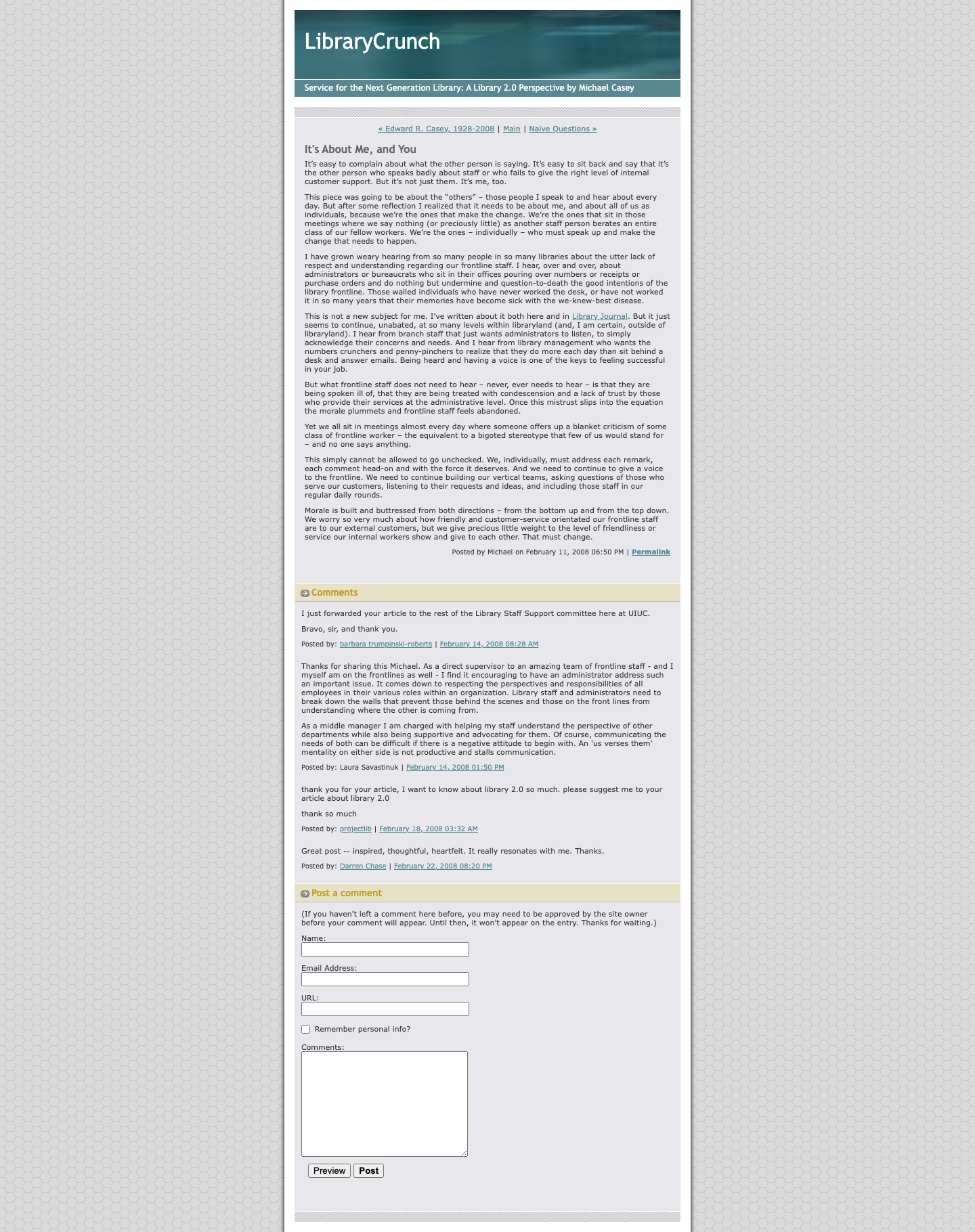 Screenshot preview of It's About Me, and You
