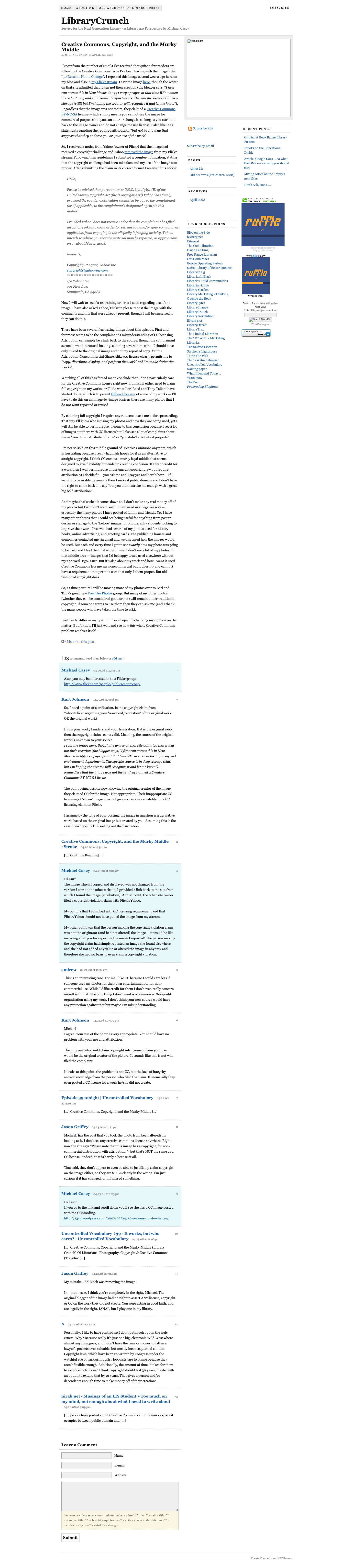 Screenshot preview of Creative Commons, Copyright, and the Murky Middle