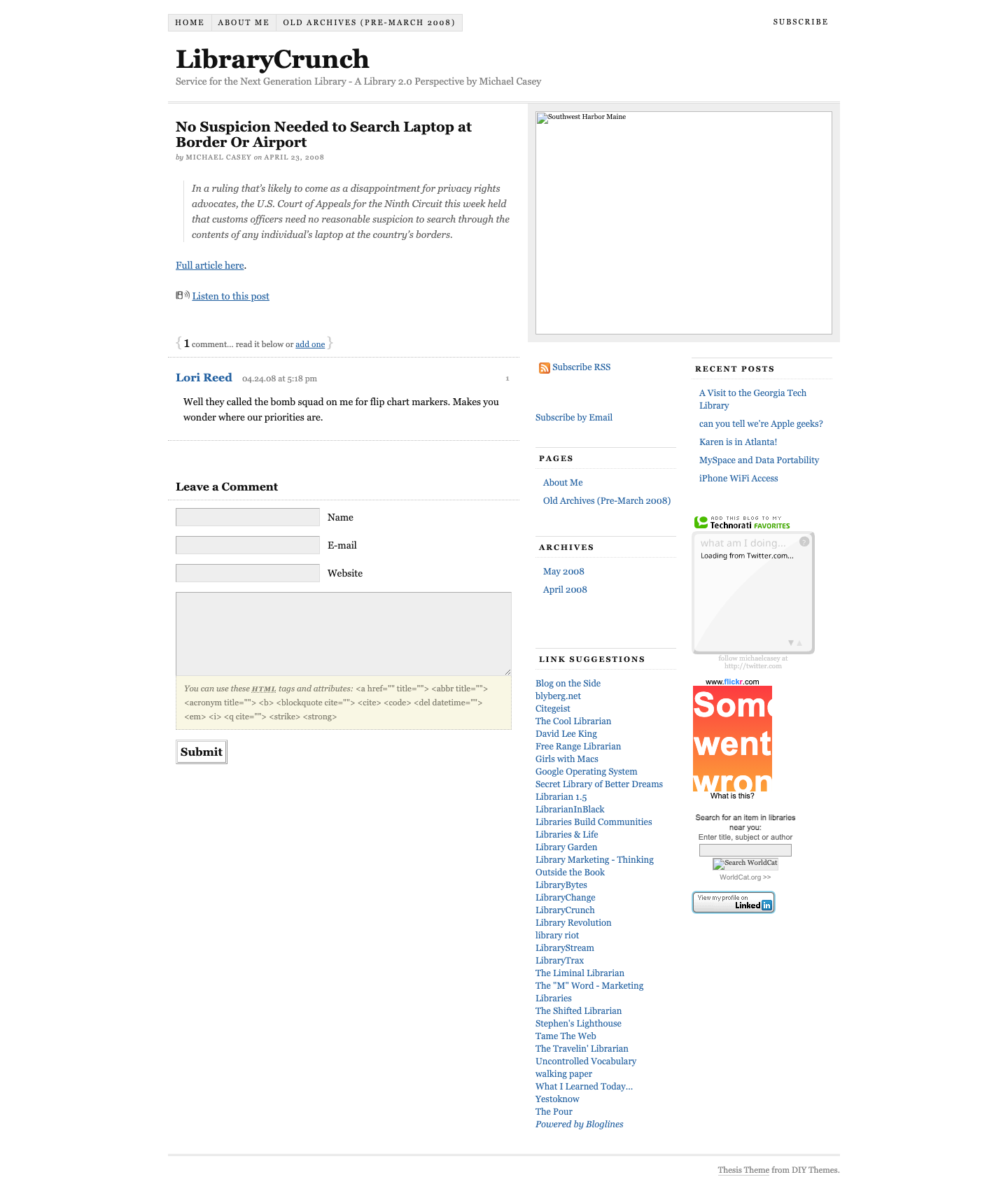 Screenshot preview of No Suspicion Needed to Search Laptop at Border Or Airport